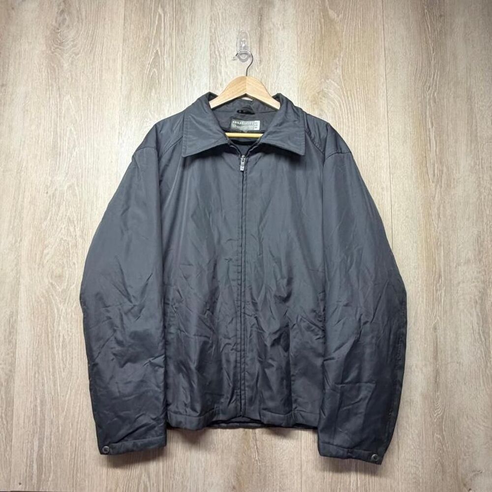 Guess Men's Grey and Black Jacket